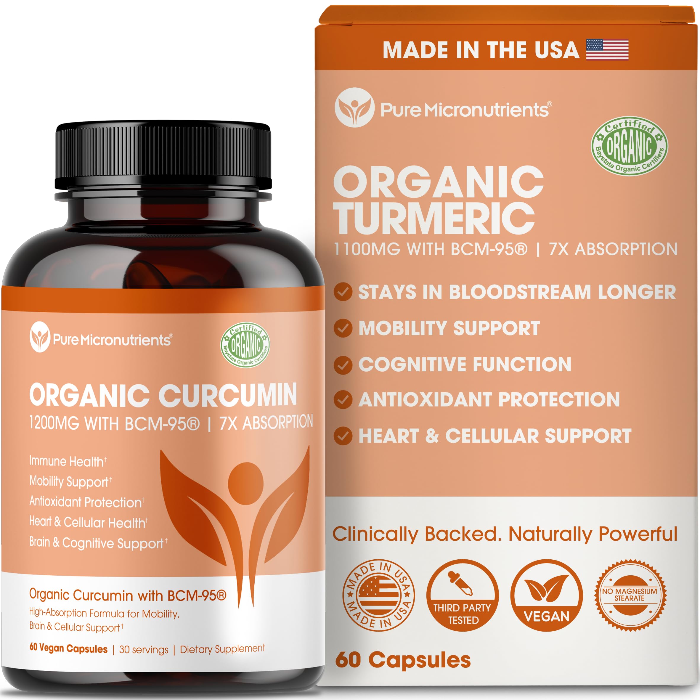 Pure Micronutrients frasco frontal mostrando cápsulas y etiqueta clara