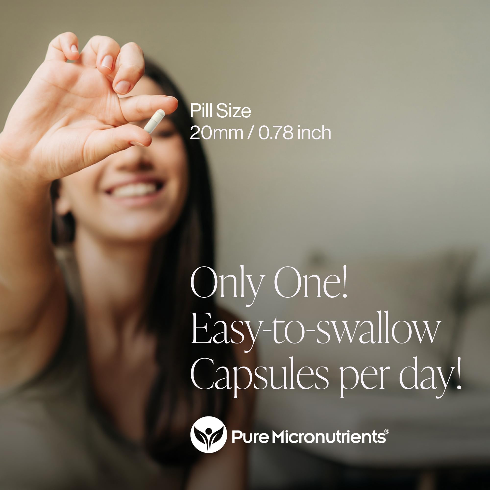 Pure Micronutrients varias cápsulas ordenadas indicando suministro de 120 días