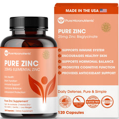 Pure Micronutrients frasco frontal mostrando etiqueta y dosis clara