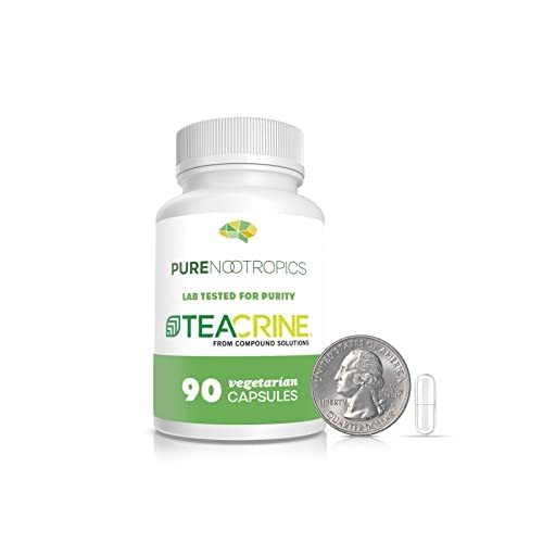 Pure Nootropics envase frontal mostrando 90 cápsulas y info principal, mejora energía