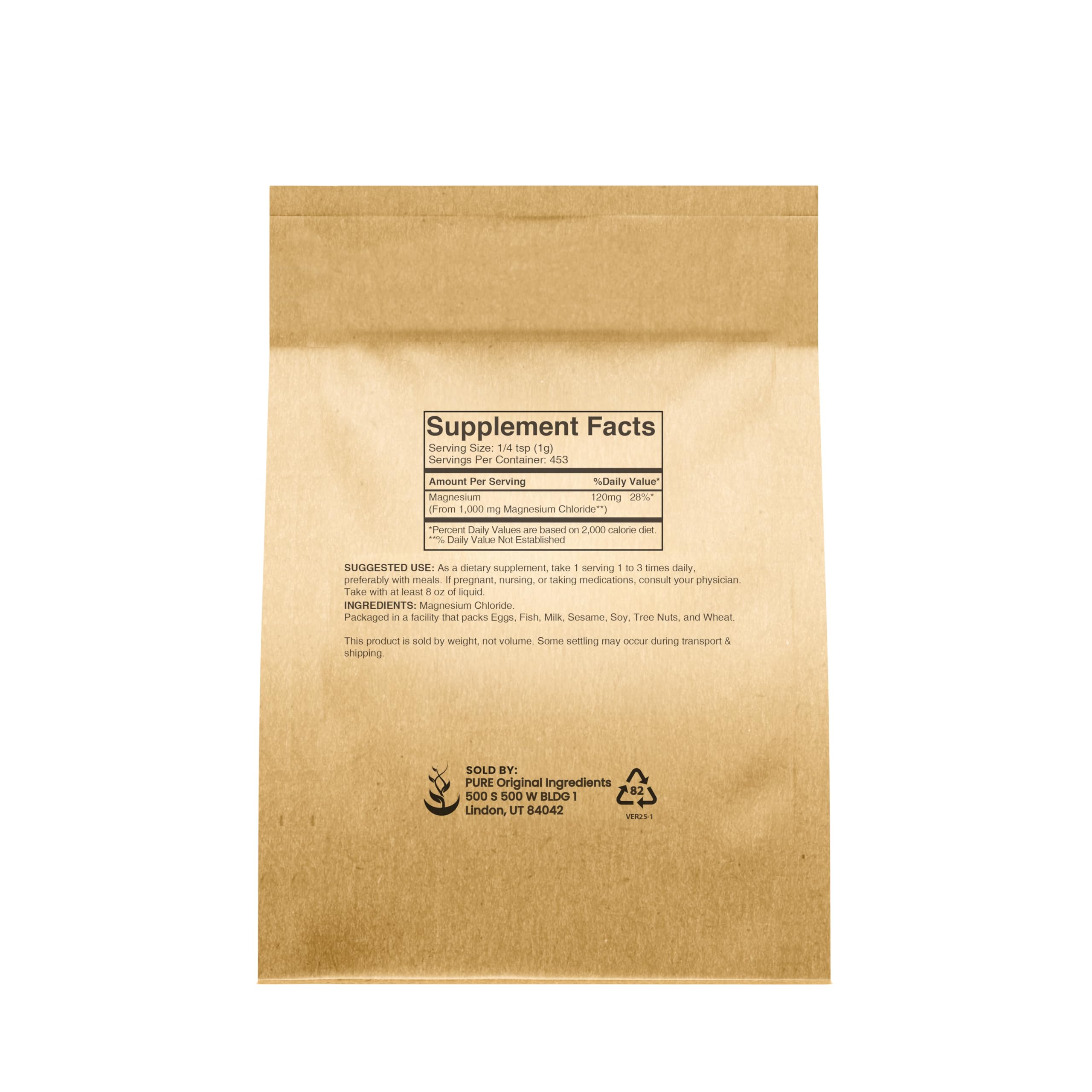 Pure Original Ingredients envase eco-amigable para packaging sostenible.