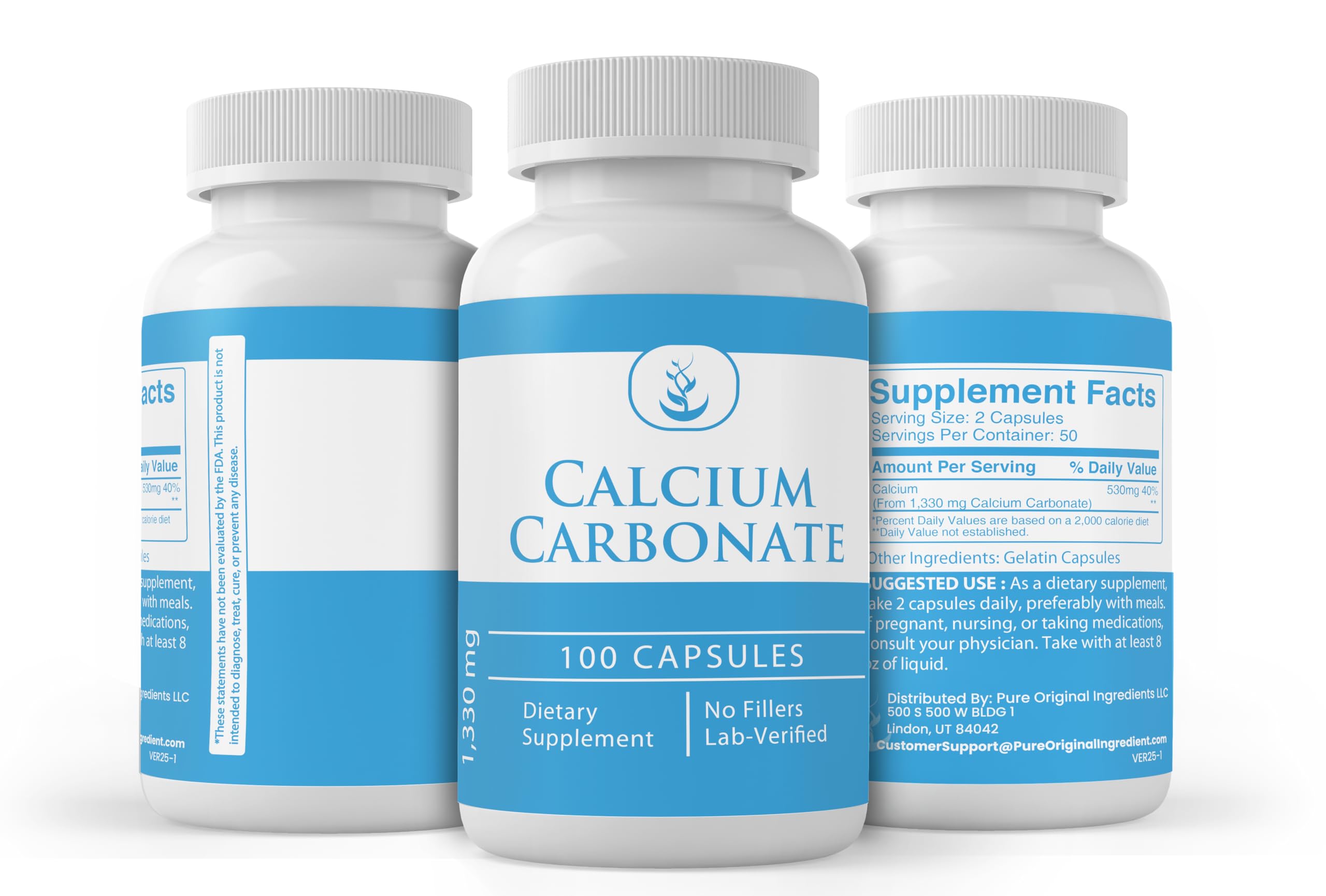 Pure Original Ingredients etiqueta con información clara y sin aditivos