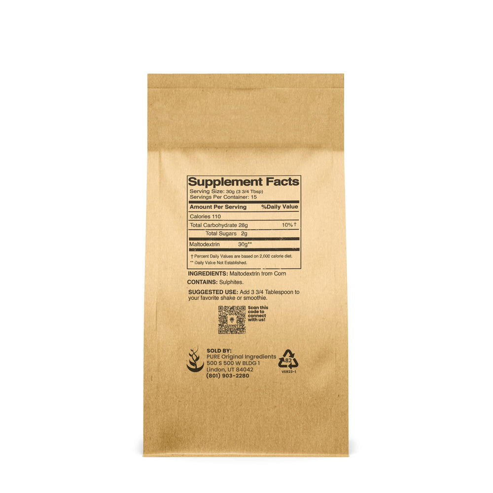 Pure Original Ingredients textura del polvo maltodextrina soluble y fina
