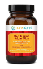 Pure Planet envase frontal mostrando 90 VegCaps y beneficios marinos
