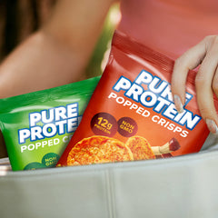 Pure Protein snack servido en picnic mostrando sabor y opción saludable