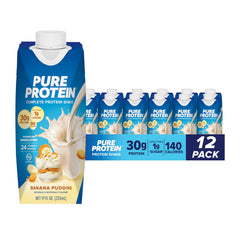 Pure Protein frente del envase mostrando 30 g de proteína y beneficio práctico