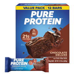 Pure Protein vista frontal del paquete, conveniencia y proteína