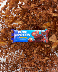 Pure Protein primer plano de trozos crujientes para textura agradable