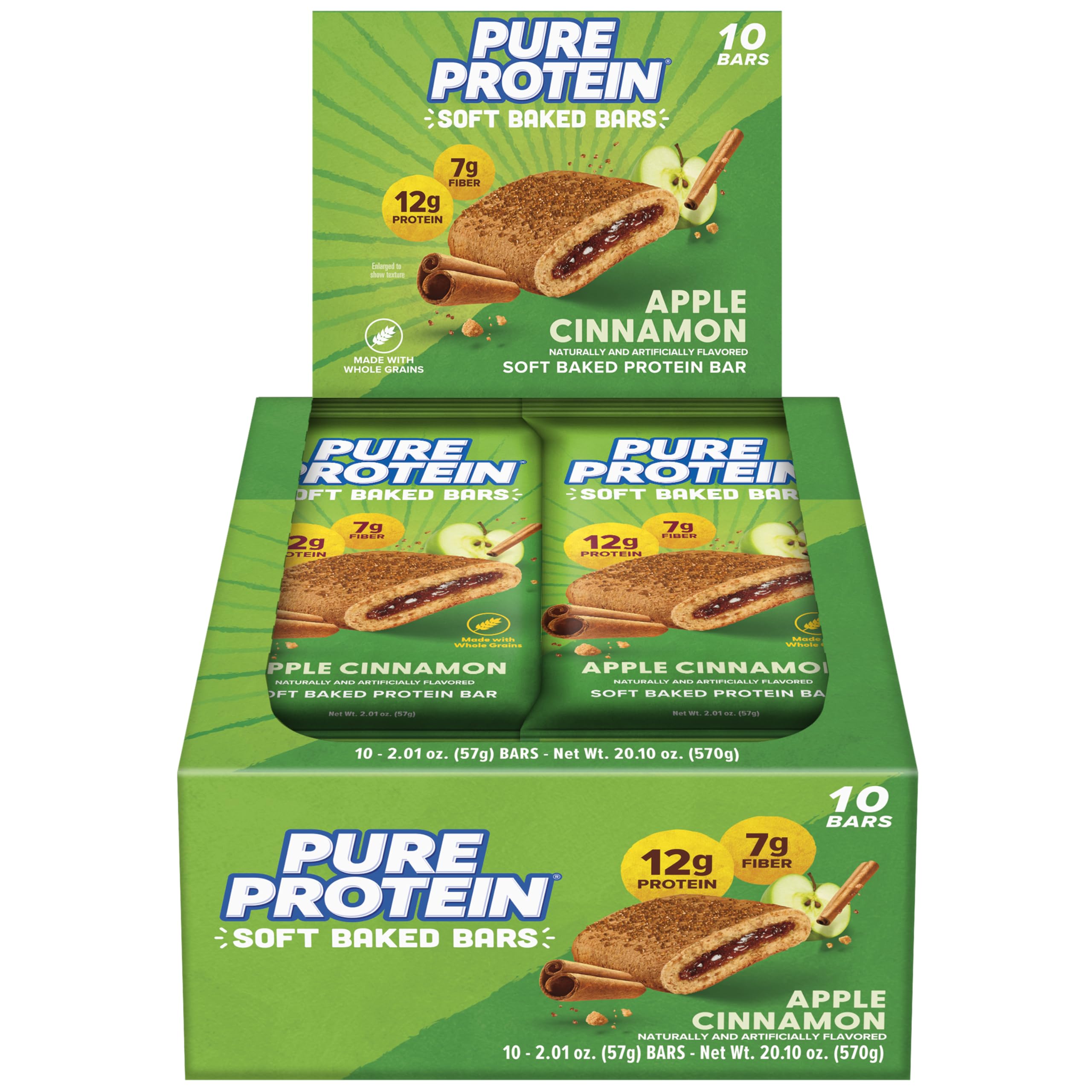 Pure Protein frente del empaque mostrando beneficio práctico y nutricional