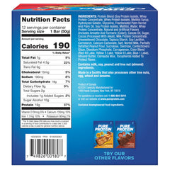 Pure Protein primer plano del crujiente tipo cono que aporta textura