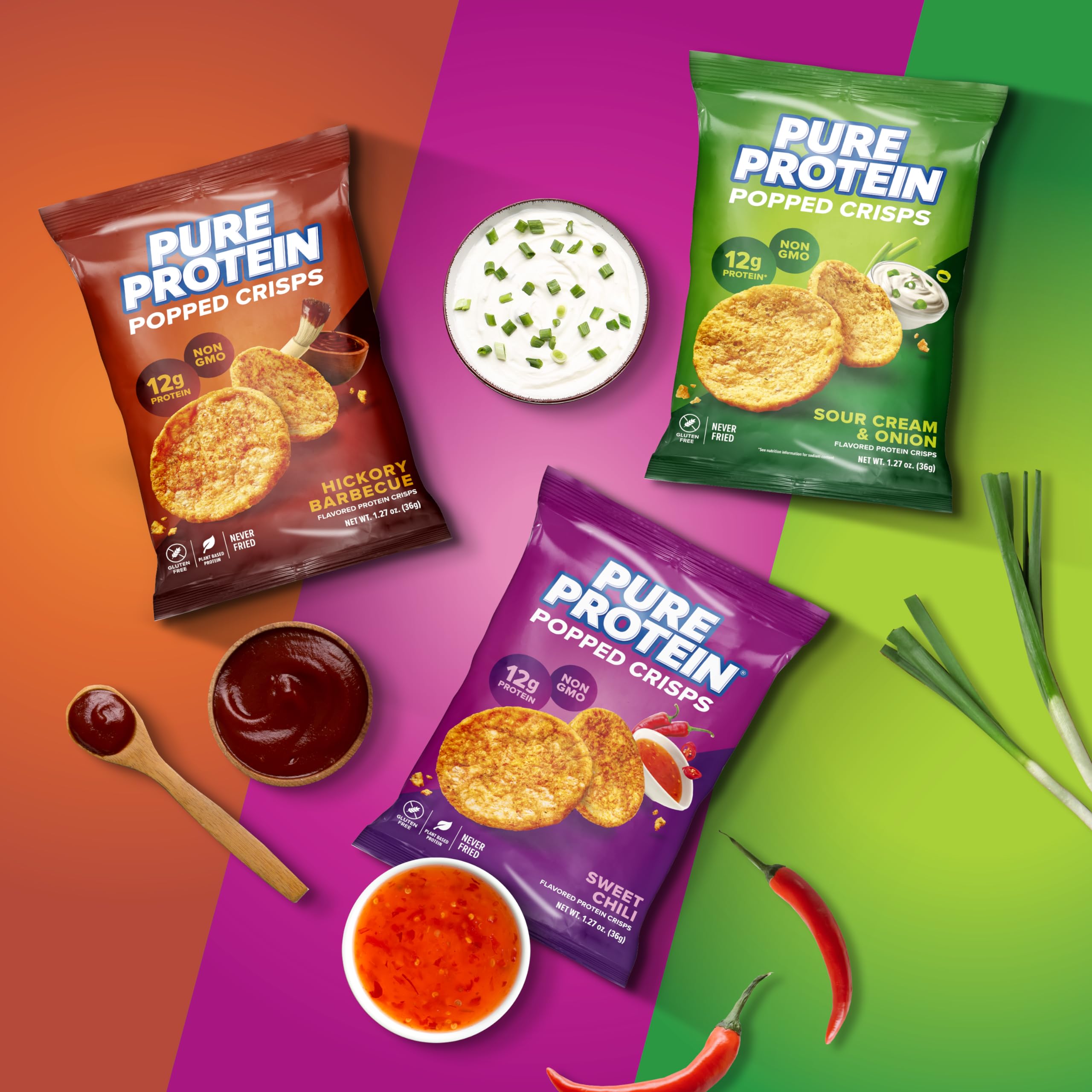 Pure Protein en uso en gimnasio como snack post-entreno energético