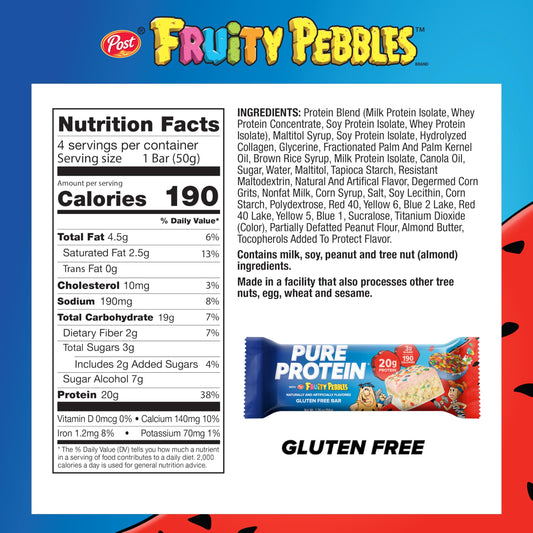 Pure Protein barrita fuera del empaque lista para consumir