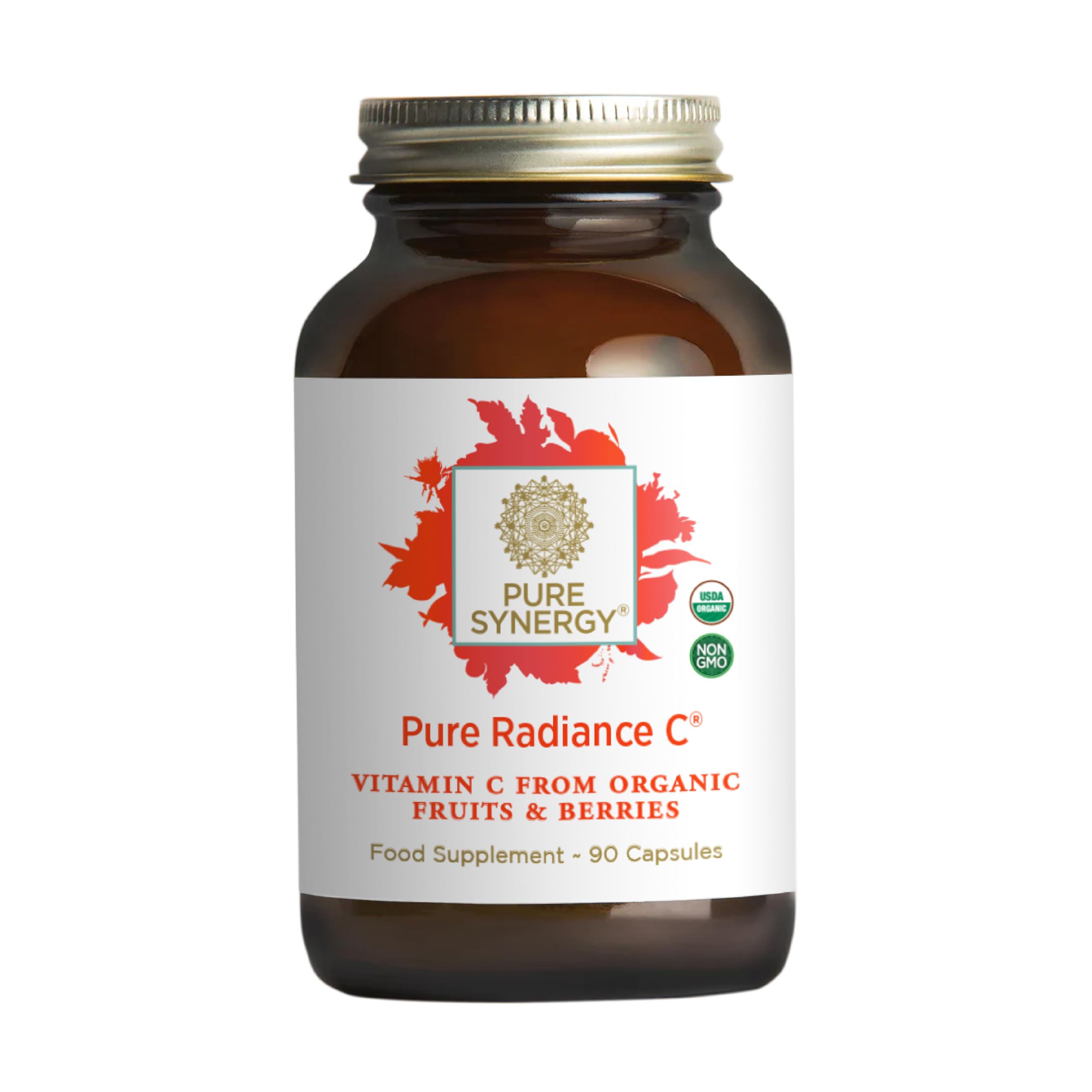 PURE SYNERGY cápsula en mano para ver tamaño y comparación de escala
