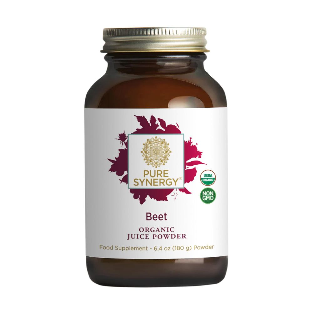 PURE SYNERGY frasco junto a objeto para comparar tamaño práctico
