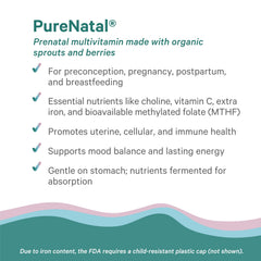 PURE SYNERGY PureNatal brotes y bayas orgánicas como fuente de cofactores