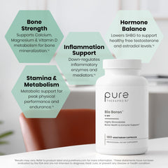 Pure Therapro Rx cápsulas distribuidas ilustrando cantidad y presentación