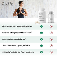 Pure TheraPro Rx etiqueta con información nutricional y pureza visible