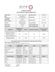Pure Therapro Rx sello de certificaciones y fabricación en EE. UU.