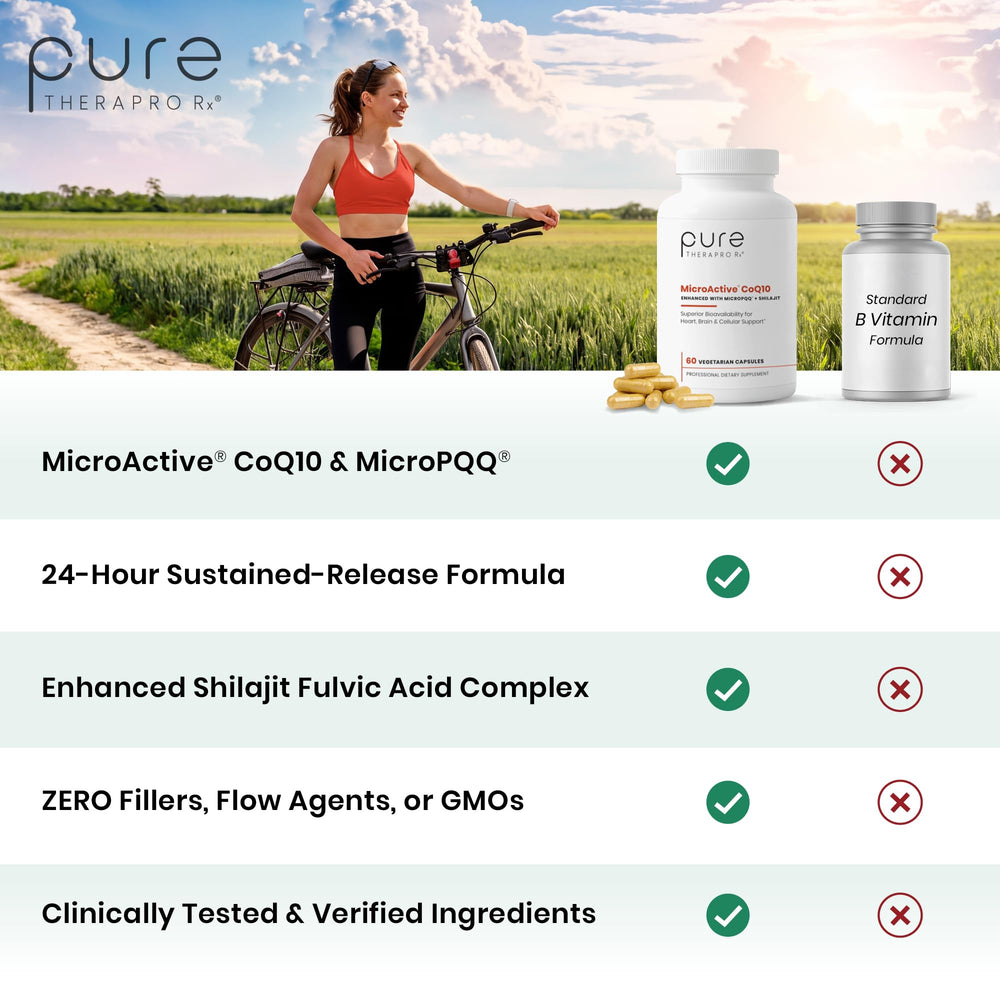 Pure Therapro Rx cápsula en mano para apreciar tamaño y porción conveniente