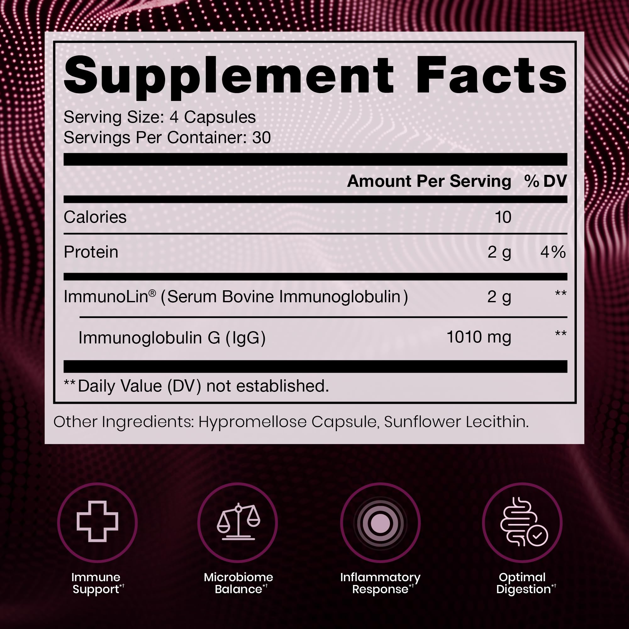 Pure Therapro Rx cápsulas 1100mg en primer plano, claridad de dosis por porción