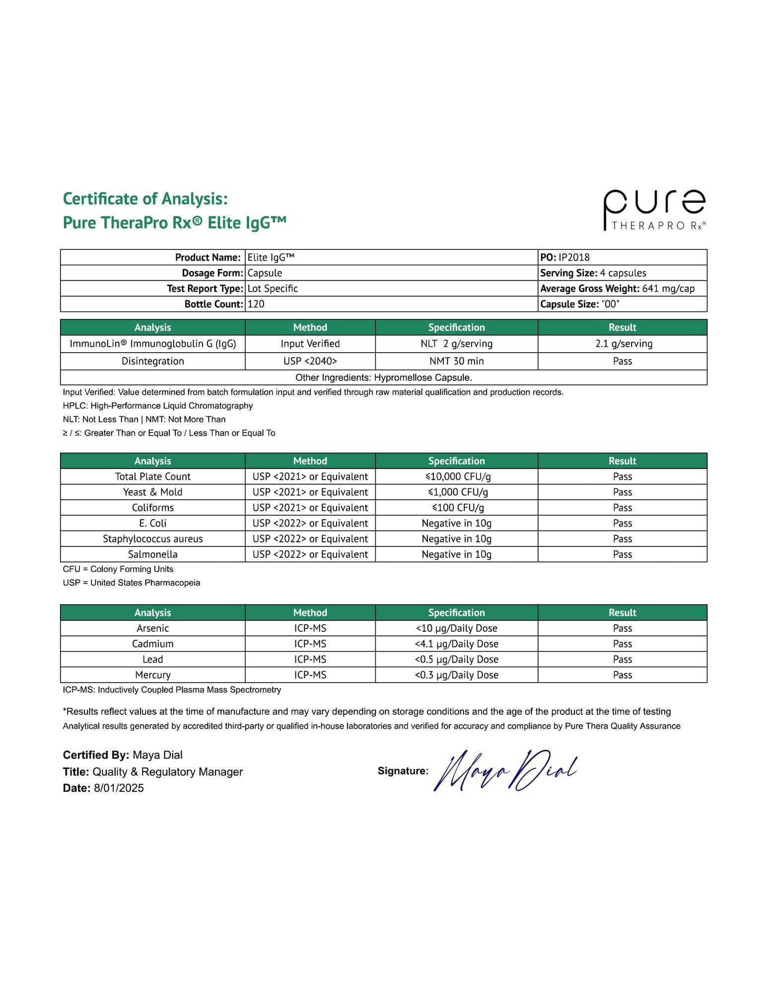 Pure Therapro Rx en entorno de bienestar que transmite apoyo a la salud intestinal