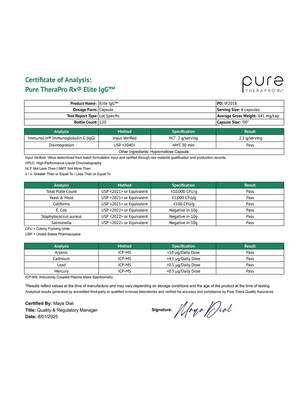 Pure Therapro Rx en entorno de bienestar que transmite apoyo a la salud intestinal