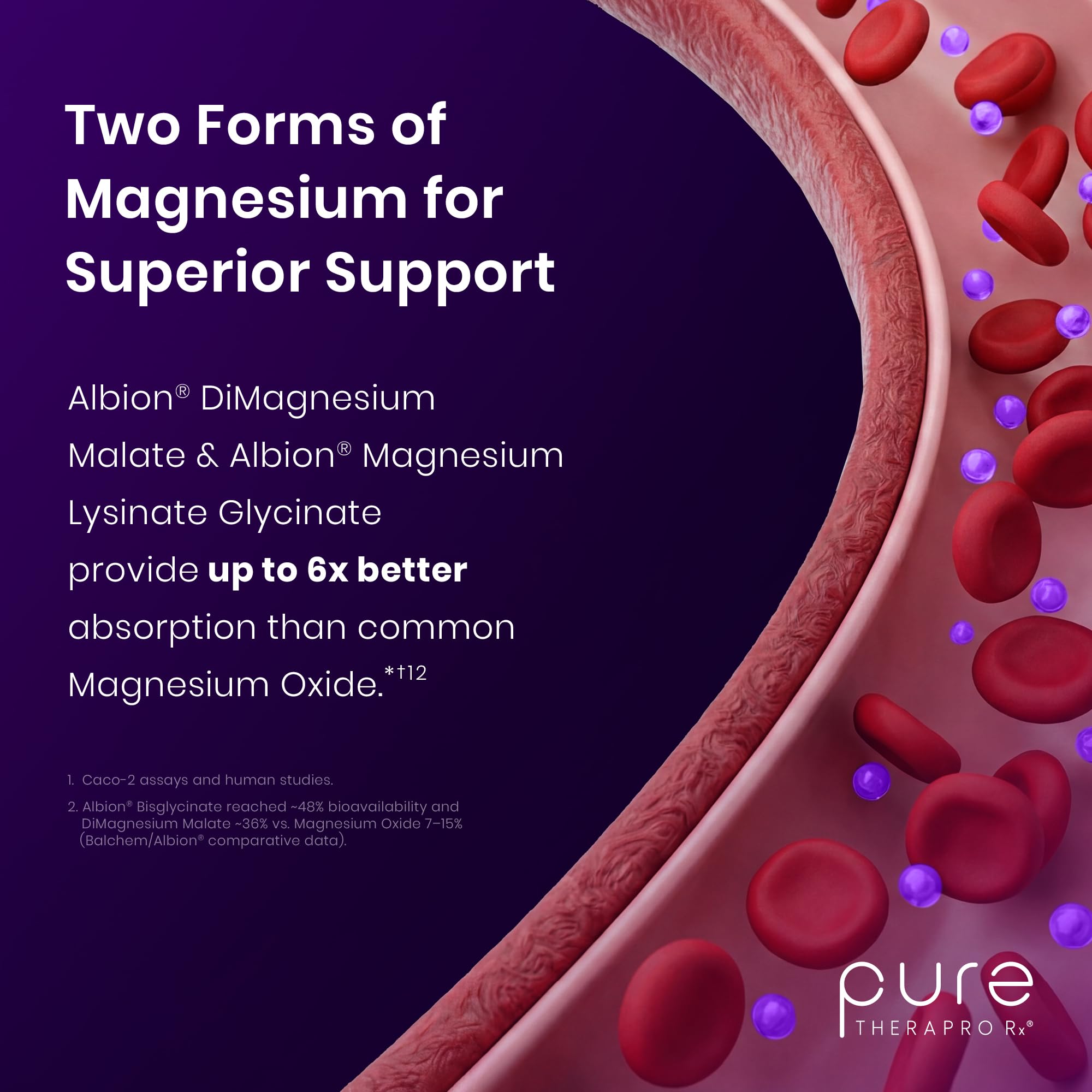 Pure Therapro Rx etiqueta nutricional legible, muestra transparencia y calidad