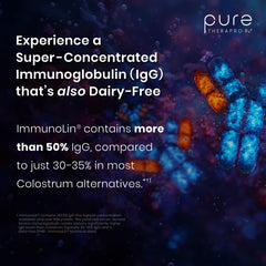 Pure Therapro Rx etiqueta nutricional enfocada que confirma cumplimiento cGMP
