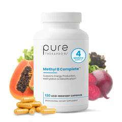 Pure Therapro Rx envase frontal mostrando fórmula metilada y beneficios