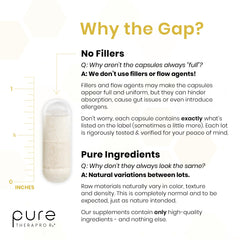 Pure Therapro Rx imagen de ingredientes clave señalando origen europeo