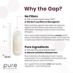 Pure Therapro Rx cápsula mezclada en compota para consumo alternativo rápido