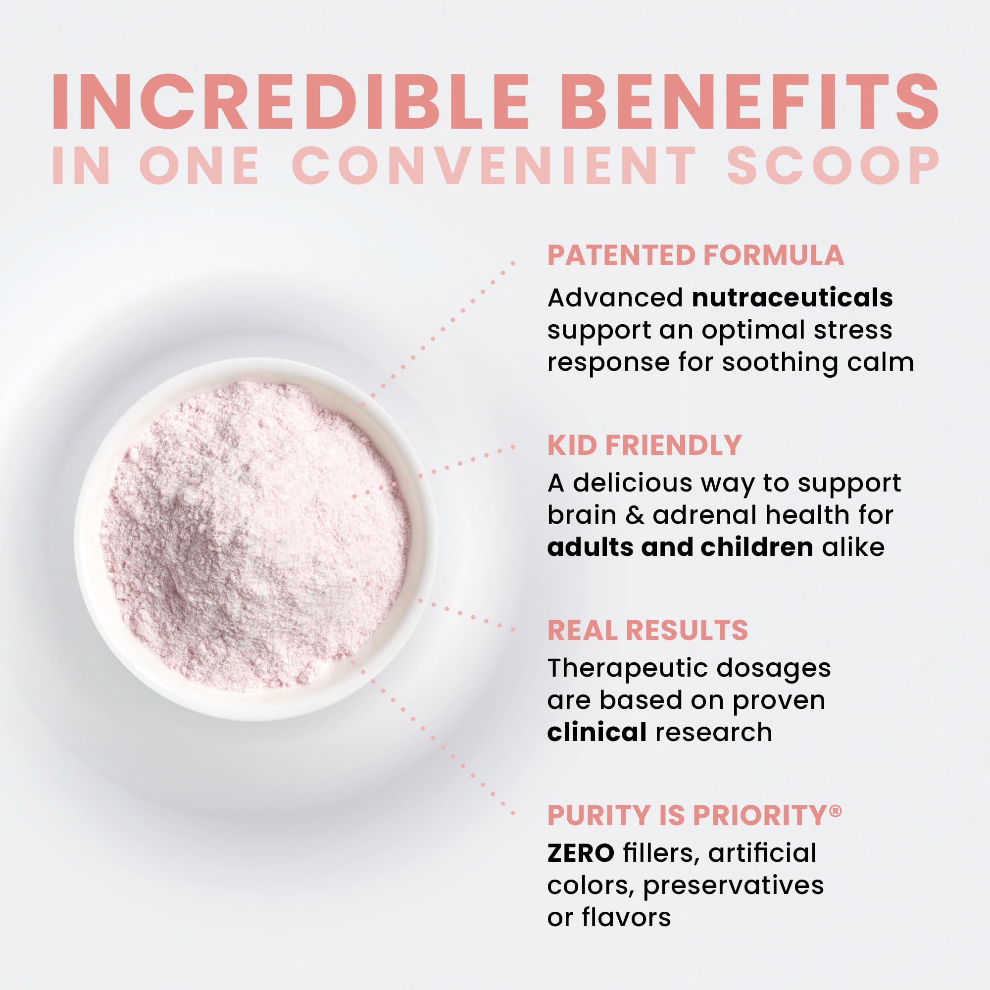 Pure Therapro Rx etiqueta de ingredientes con certificaciones visibles