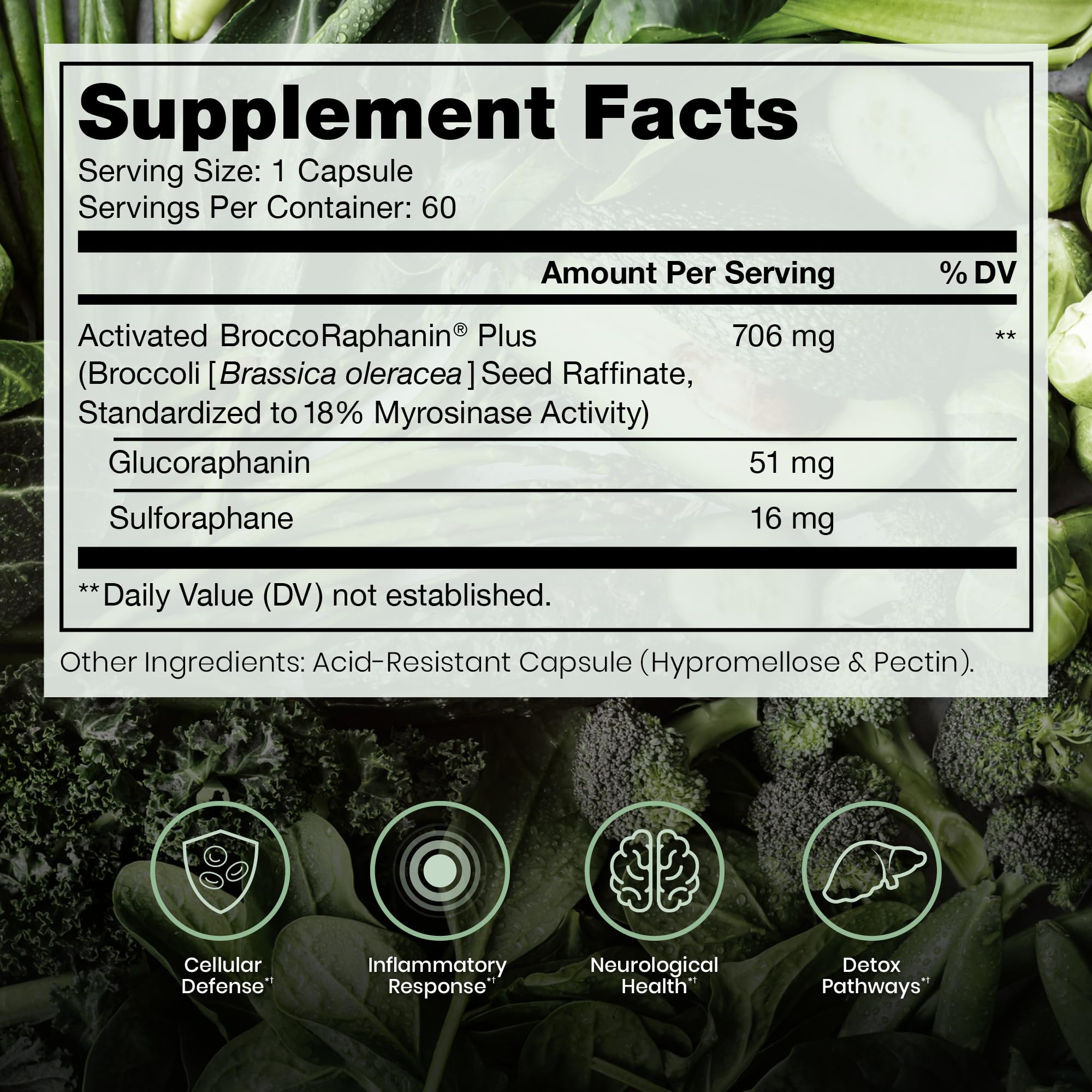 Pure Therapro Rx detalle de etiqueta con ingredientes patentados claros