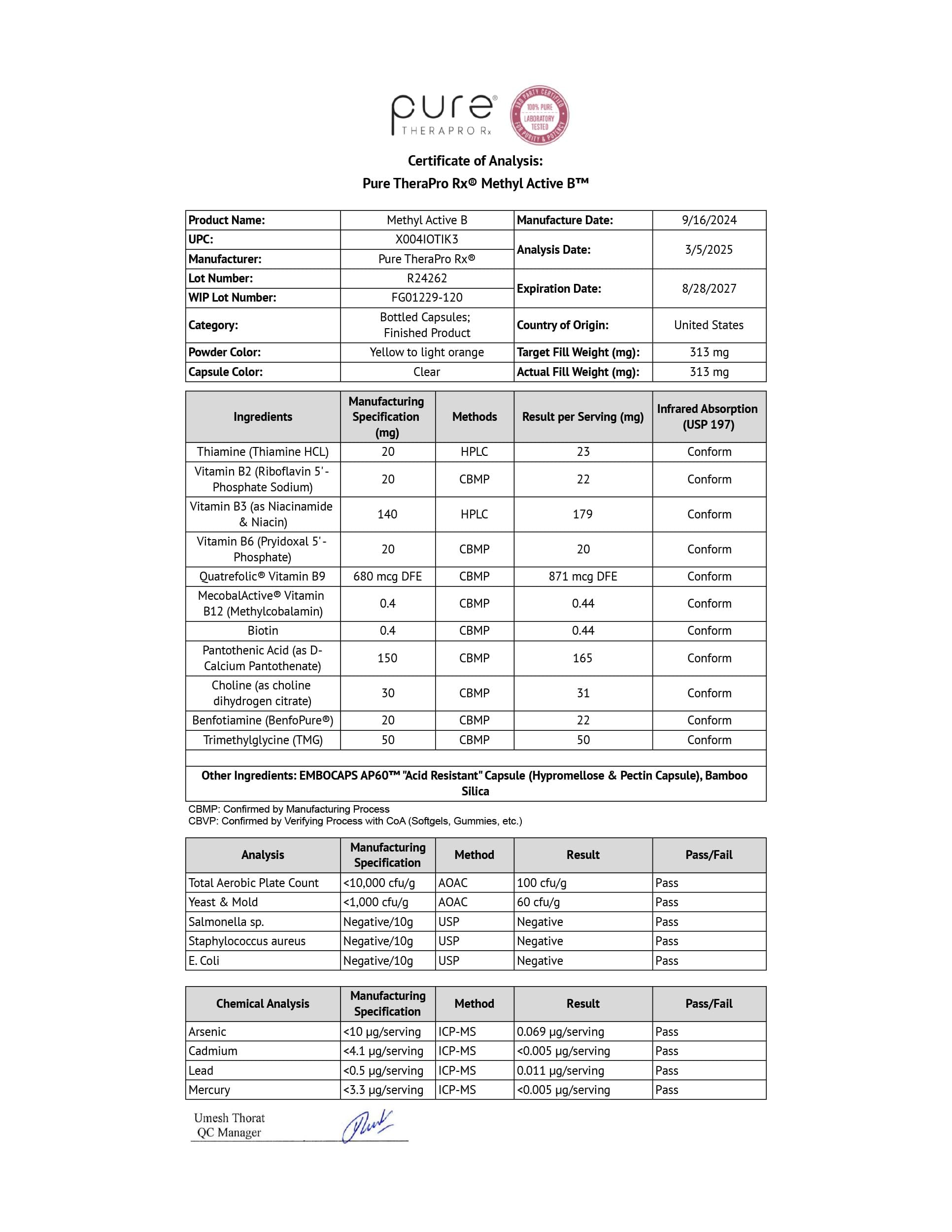 Pure Therapro Rx presentación lista para envío que refleja empaque profesional