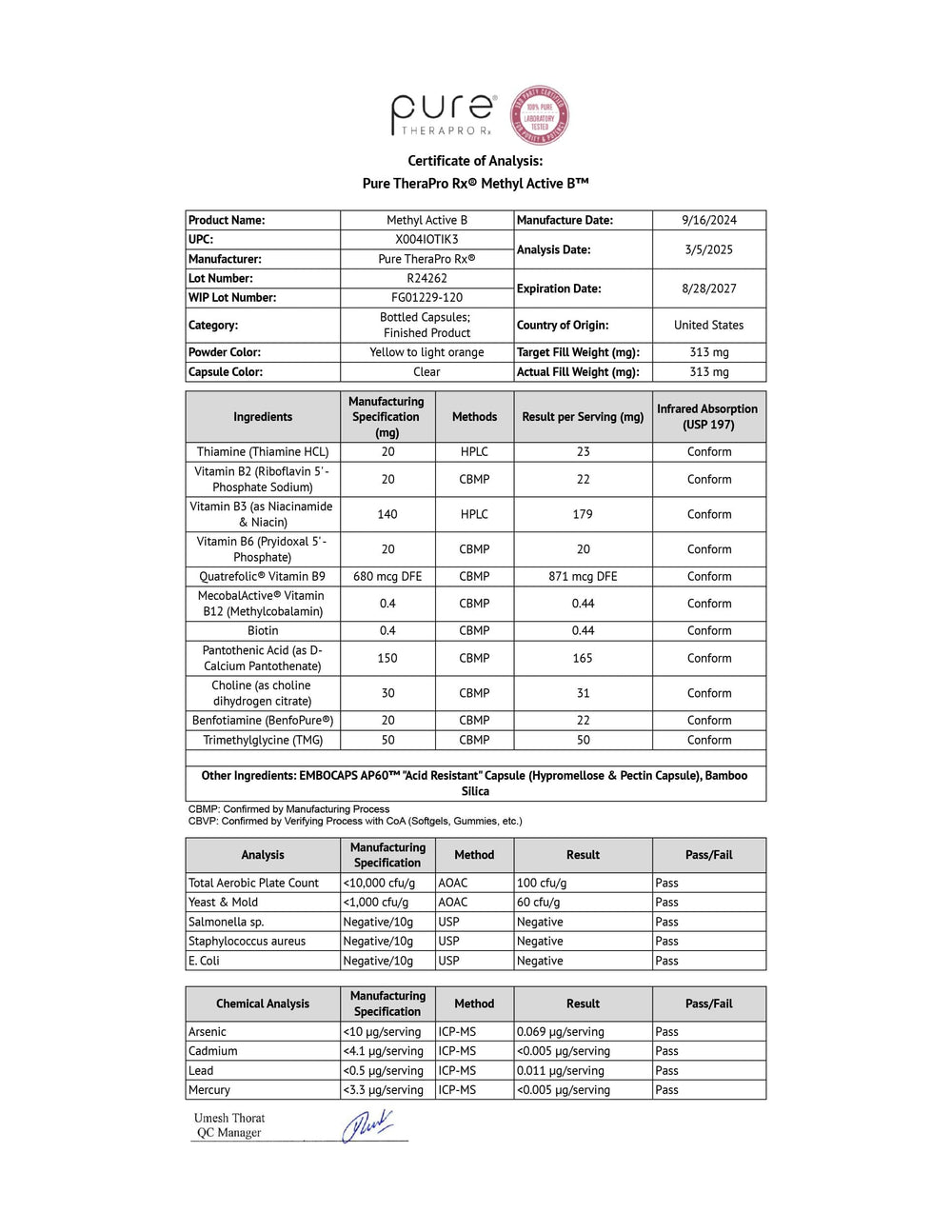 Pure Therapro Rx presentación lista para envío que refleja empaque profesional