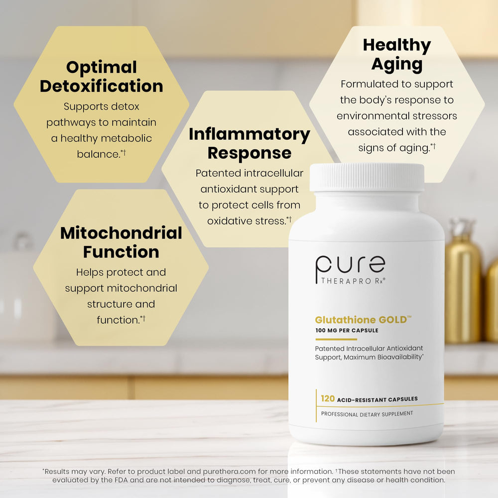 Pure Therapro Rx primer plano de la textura de la cápsula mostrando recubrimiento