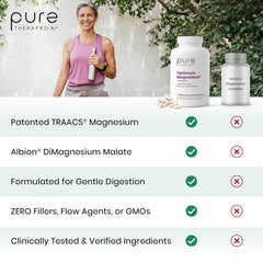 Pure Therapro Rx detalle de cápsula mostrando recubrimiento, ofrece mejor tolerancia