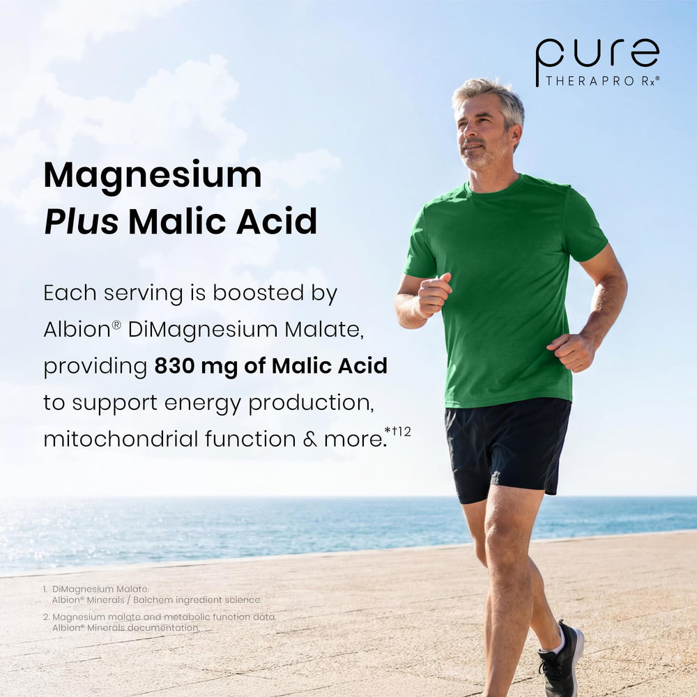 Pure Therapro Rx cápsulas junto a desayuno saludable, sugiere uso diario fácil
