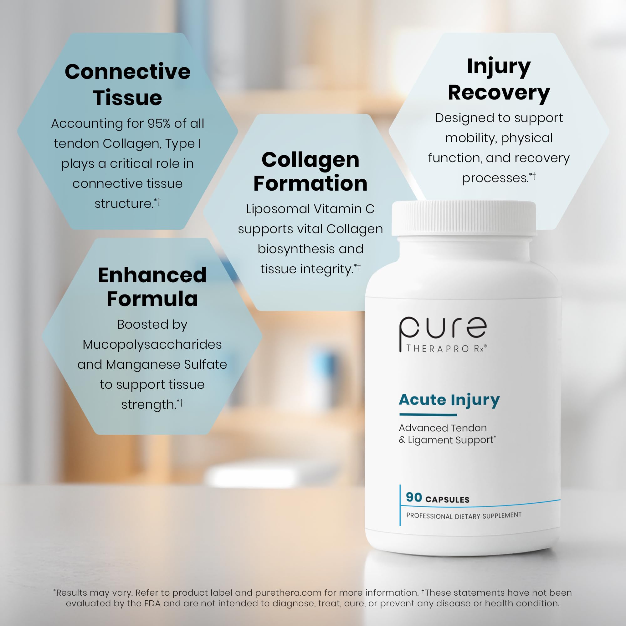 Pure Therapro Rx cápsula en mano demostrando dosis precisa y conveniencia