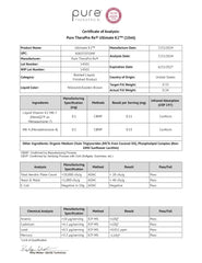 Pure Therapro Rx certificado de fabricación en instalaciones NSF para confianza
