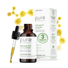 Pure Therapro Rx frasco frontal mostrando diseño y tamaño práctico