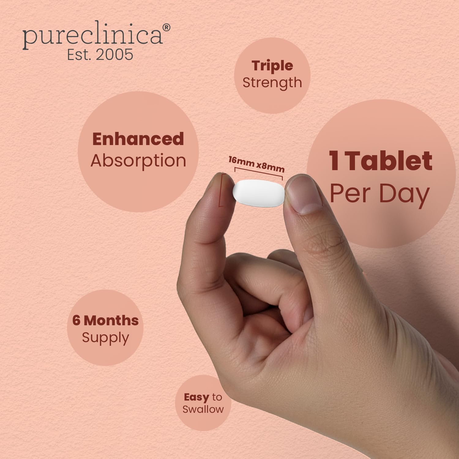 pureclinica detalle de etiqueta con ingredientes y certificaciones claras