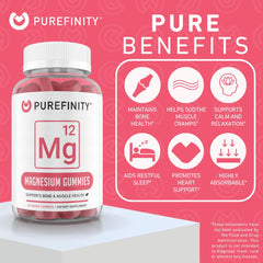 PUREFINITY primer plano textura de gomita pectina y facilidad masticar