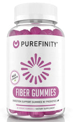 PUREFINITY envase frontal mostrando 60 gomitas y beneficios principales