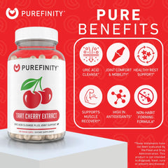 PUREFINITY etiqueta con información nutricional y garantías de calidad