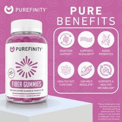 PUREFINITY gomita en mano para comparar tamaño y facilidad de consumo