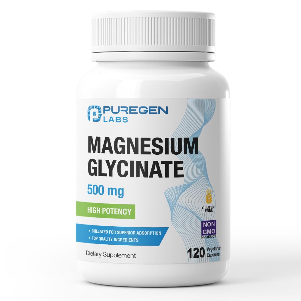 Puregen Labs frente del empaque mostrando suplemento y beneficios visibles