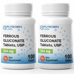 Puregen Labs frontal del envase mostrando 2 frascos y beneficio de dosis alta