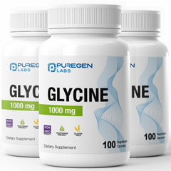 Puregen Labs envase frontal mostrando 300 cápsulas y alta concentración 1000 mg