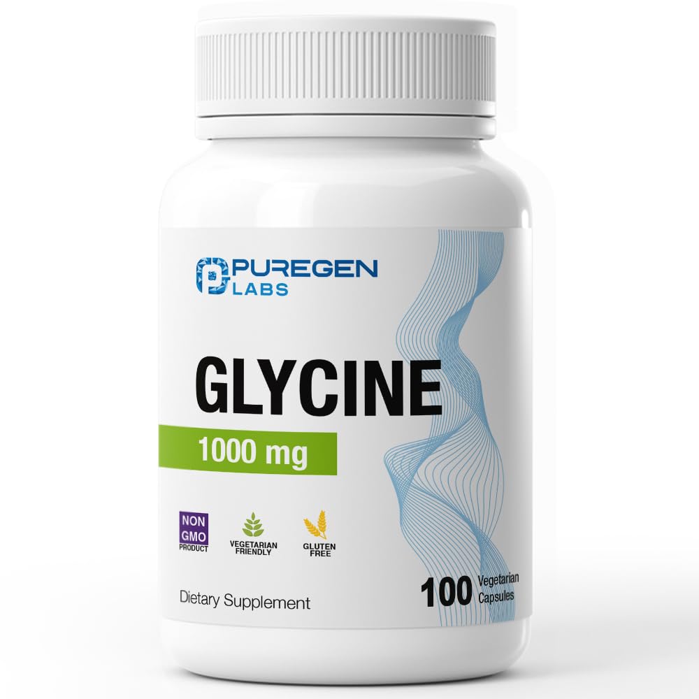Puregen Labs envase frontal mostrando 100 cápsulas y ventaja de 1000 mg